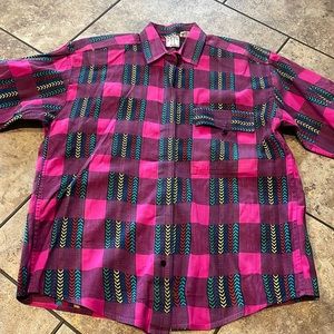 Vintage CHEZ button-down dress shirt size 8